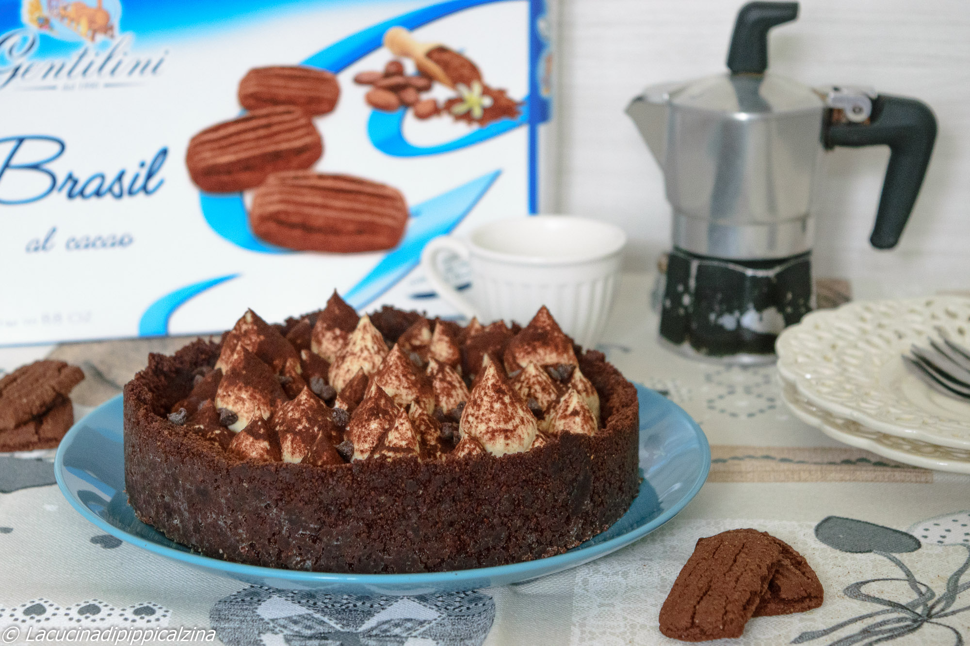 Crostata al tiramisù con Brasil Gentilini