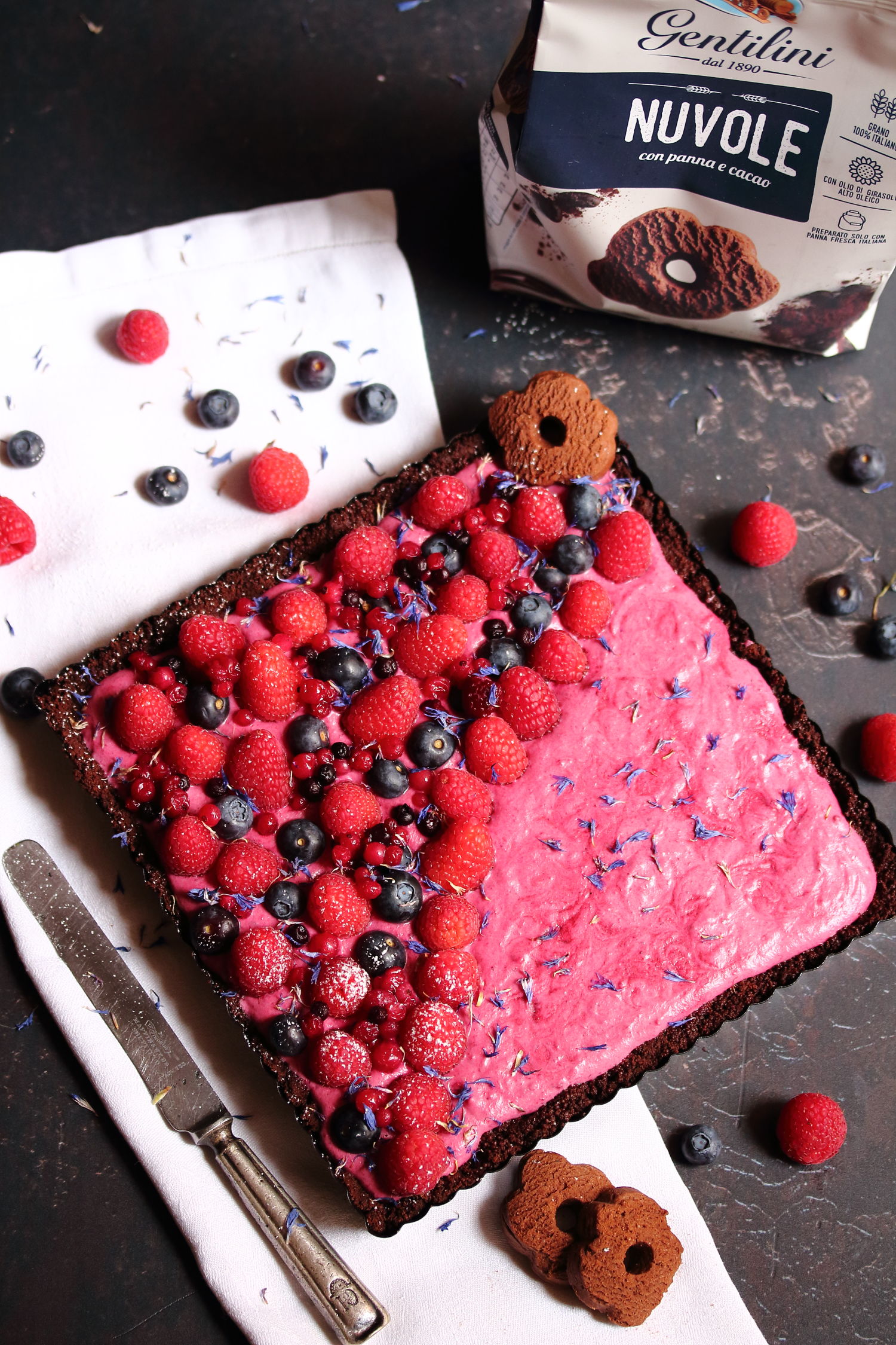 Crostata di frutti di bosco senza uova