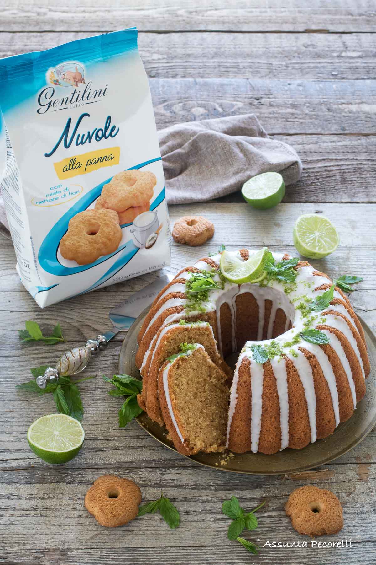 Ciambella Mojito con Nuvole alla panna Gentilini
